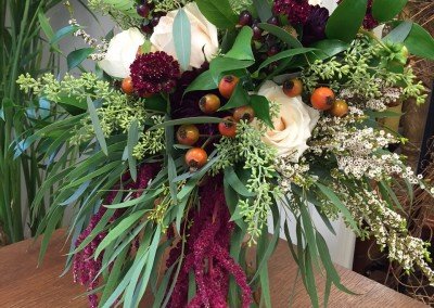 Bouquet purple and orange mix (8)